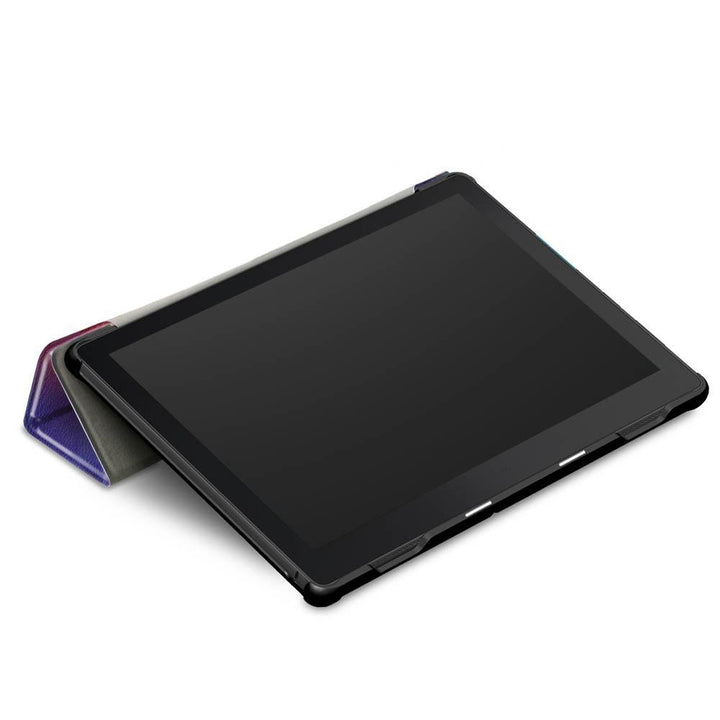 Tri-Fold Printing Tablet Case Cover for Lenovo Tab E10 Tablet - Milky Way galaxy - MRSLM