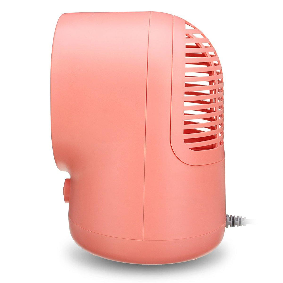 500W Portable Electric Space Heater Desktop Heating Fan Handy Air Warmer Home Office - MRSLM