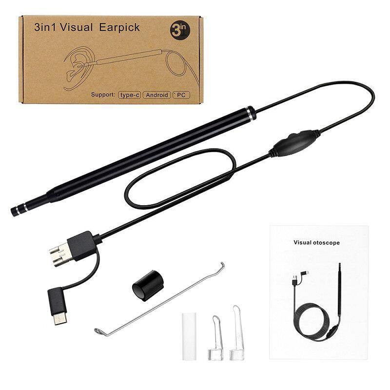 3-in-1 Ear Removal Camera Ear Wax Removal HD Visual Multifunctional Ear Cleaning Spoon - MRSLM