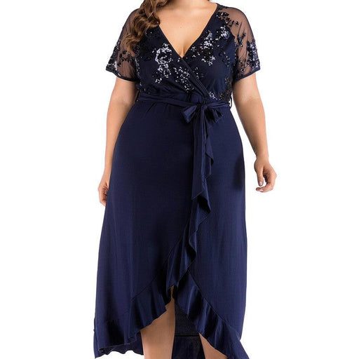 knitted maxi skirt with irregular hem, view 5 - MRSLM