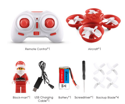 Santa Claus Building Blocks Quadcopter Remote Control Aircraft - MRSLM