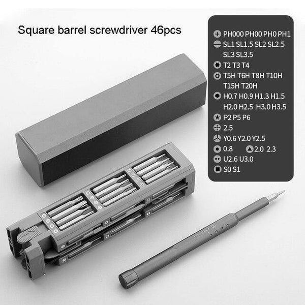 GREENER Multifunction Screwdriver Set 43 in 1 S2 Screw Driver Bit Combination Household Hardware Repair Tools - MRSLM