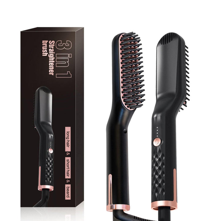 Multifunctional Electric Straightening Hair Comb Fast Irons Auto Straight Beard Brush - MRSLM