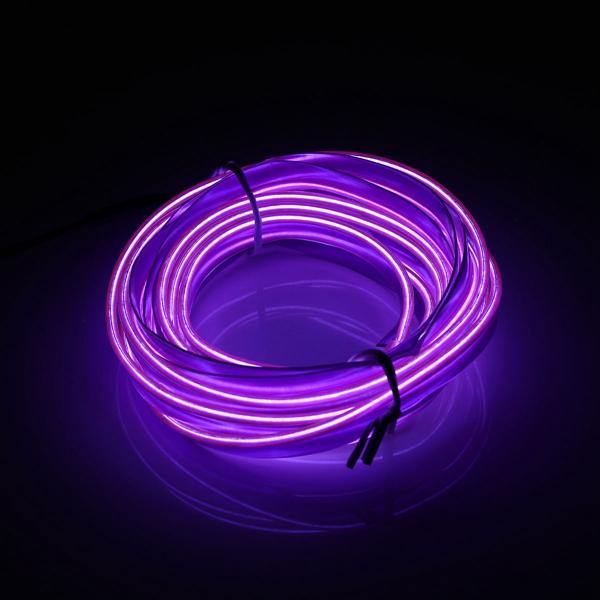 3M Led Flexible EL Wire Neon Glow Light Rope Strip 12V For Christmas Holiday Party - MRSLM