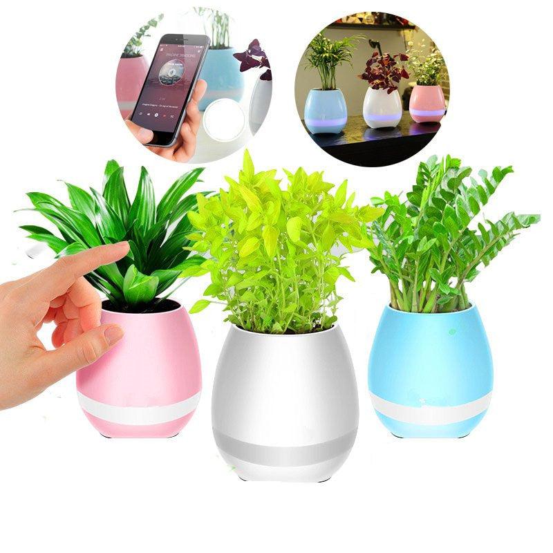 Potted Rims Speakers Creative Intelligent Music Speaker Flower Pot Toys Of Wireless bluetooth Stereo - MRSLM