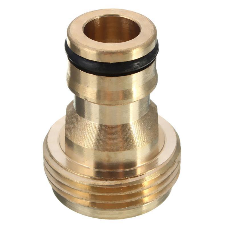 3/4 Inch Brass Garden Hose Pipe Tube Quick Connector Watering Equipment Spray Nozzle Connector - MRSLM