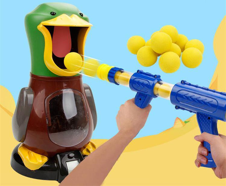Interesting Soft Bullet Gun Score Target Duck Kids Shooting Toys Shooter Foam Ball Battle Educational Air Power Popper Xmas Gift - MRSLM