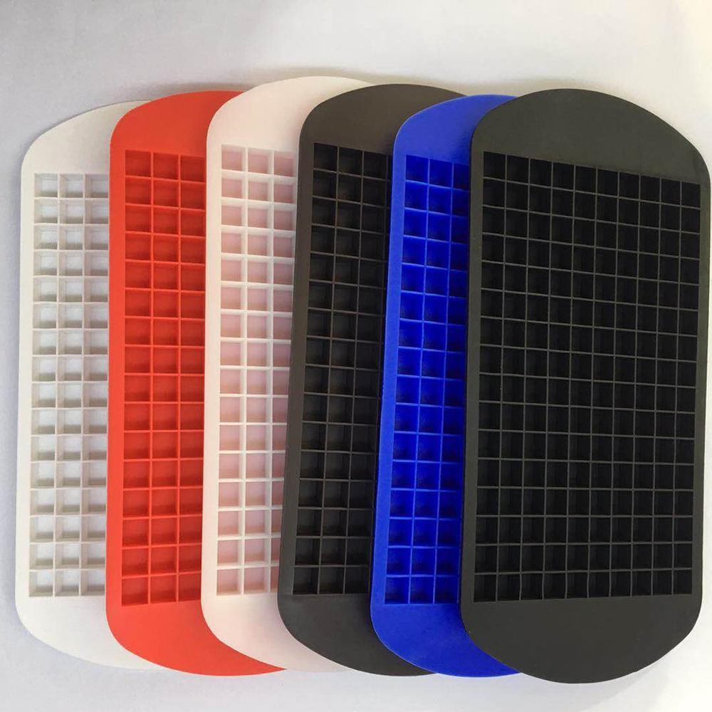 2Pcs 160 Grid Square Ice Tray Silicone Stackable Mold Set for Home Kitchen Tool - MRSLM