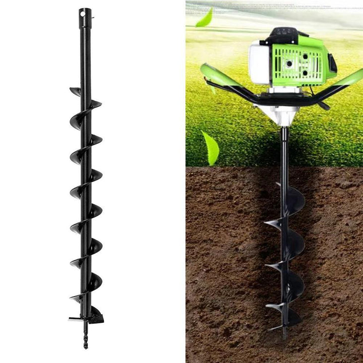 40/60/100mm x 800mm Earth Auger Drill Bit Fence Borer For Petrol Post Hole Digger Garden Tool - MRSLM