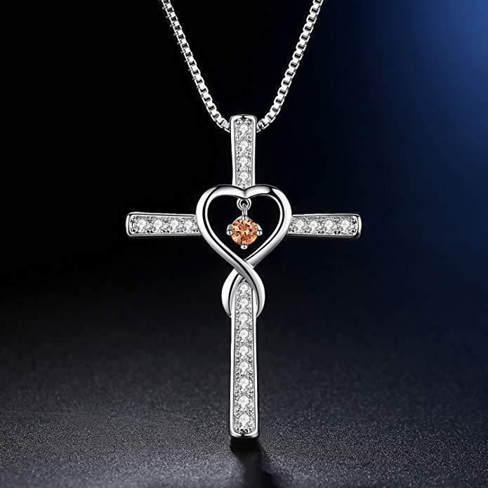 Fashion Cross Religious Belief Inlaid Zircon Pendant - MRSLM