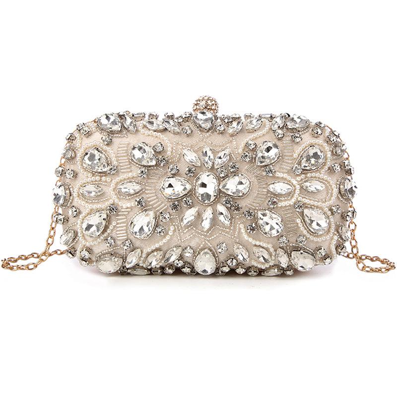 Diamond-studded evening bag, view 4 - MRSLM