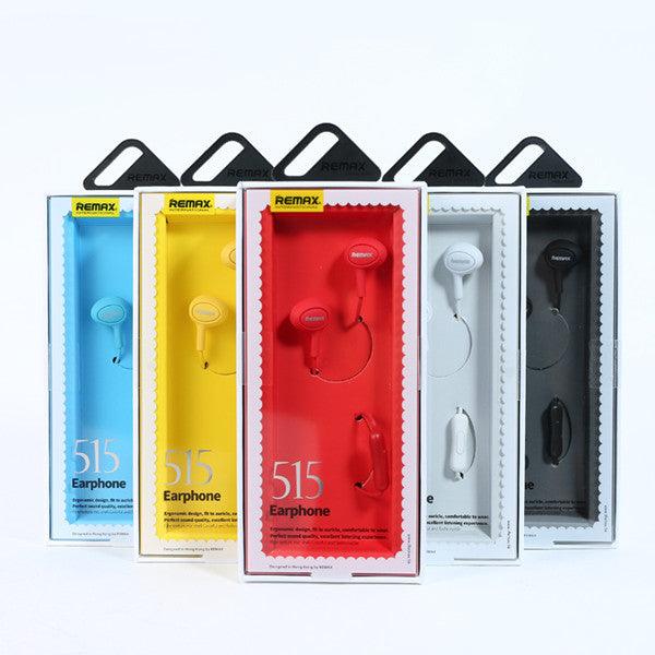 REMAX RM-515 Universal Candy In-ear Earphone Headphone With Mic (Yellow) - MRSLM