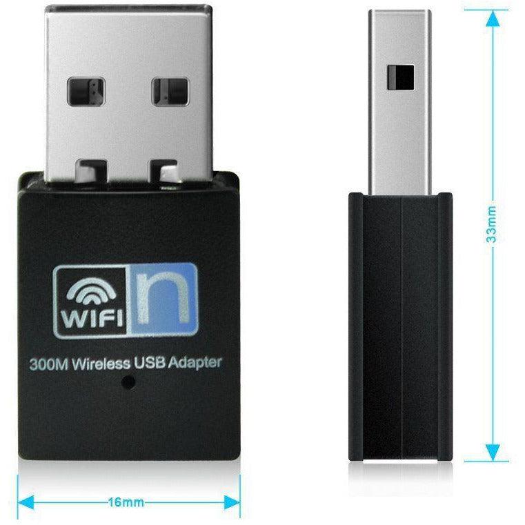 WIFI wireless receiver mini wireless card (Black) - MRSLM