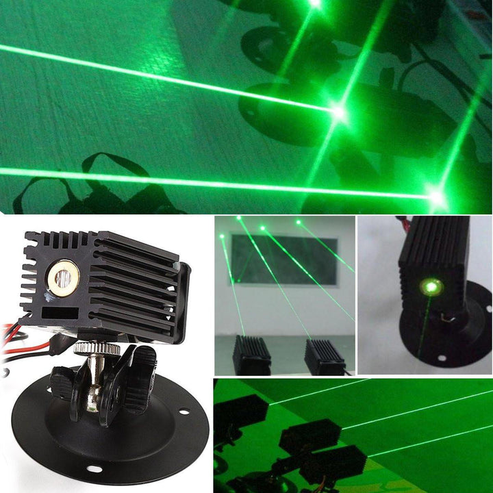 532nm 50mW Green Laser Linear Marking Locator With Adapter Fan Laser Module - MRSLM