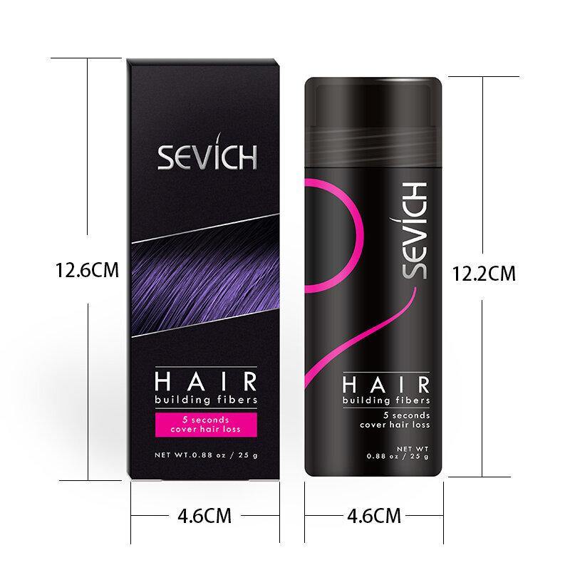 Hair Building Fibers Keratin Thicker Anti Hair Loss Products Concealer Refill Thickening Fiber Hair Powders Growth sevich 25g - MRSLM