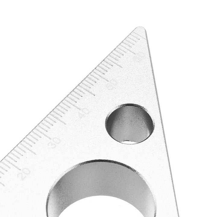 Drillpro 90 Degrees Aluminum Alloy Height Ruler Metric Inch Woodworking Triangular Ruler - MRSLM