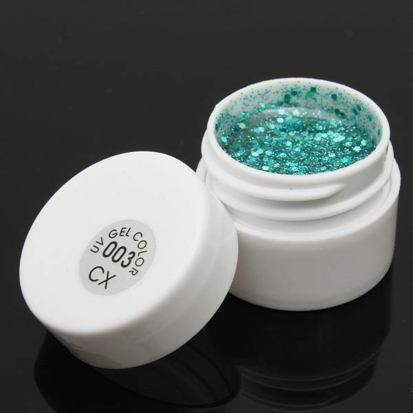 1 Pot 36 Colors Glitter UV Gel Builder Nail Art Polish - MRSLM