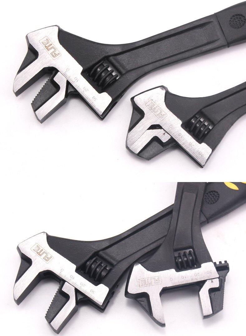Multifunctional Adjustable Wrench For Pipe Rapair Multi-function Large Open-end Hammer Wrench - MRSLM