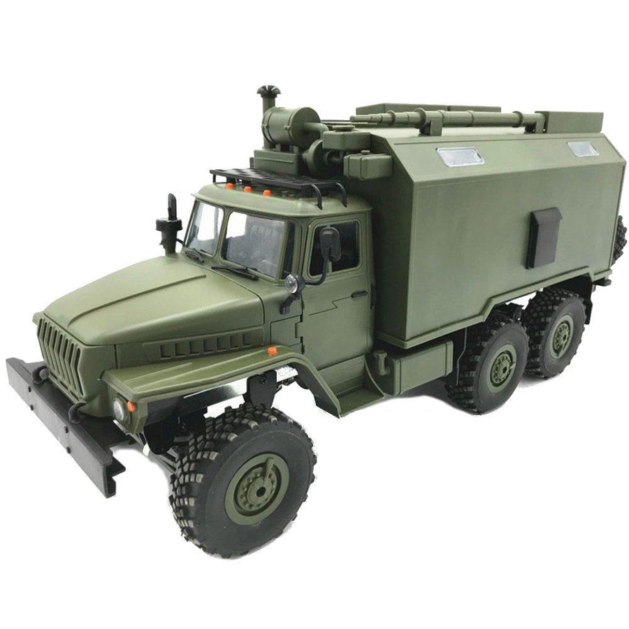 WPL B36 Ural 1/16 2.4G 6WD Rc Car Military Truck Rock Crawler Command Communication Vehicle RTR Toy - MRSLM