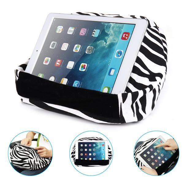 Universal Soft Canvas Reading Tablet iPad Lazy Pillow Stand Cellphone Holder - MRSLM