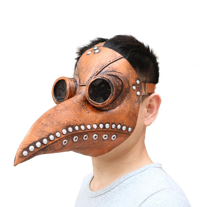 Halloween Cosplay Steampunk Plague Doctor Mask Bird Beak Props Retr Gothic Masks - MRSLM