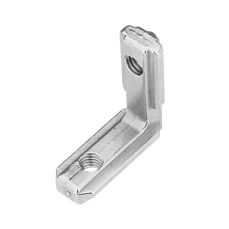 Suleve™ LJ20 5Pcs T Slot L Shape Inside Corner Connector Joint Bracket for 2020 Series Aluminum Profile - MRSLM
