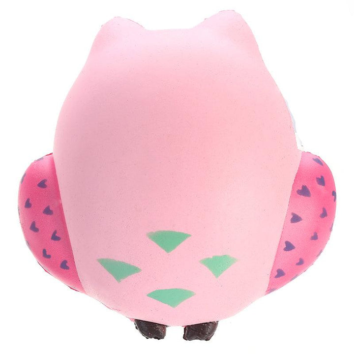 13*12cm Squishy Owl Pink Soft Slow Rising Animal Collection Toy - MRSLM