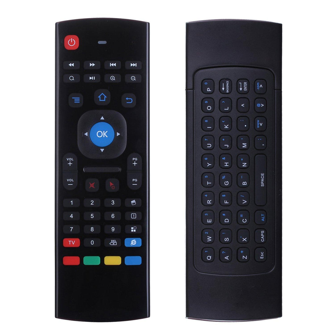 Universal Double-Sided 2.4G Wireless Air Mouse Gyro Sensing Mini Keyboard Remote Control For PC Android TV Box - MRSLM