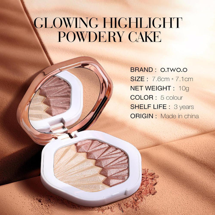 Glow Kit Highlighter Makeup Shimmer Loose Powder Highlighter Palette Base Illuminator Highlight Face Contour Powder - MRSLM
