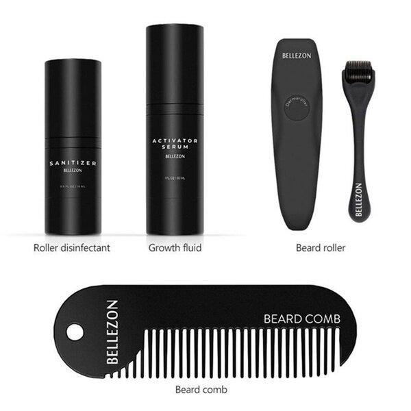 Beard Growth Liquid Activation Promotes Hair Growth Set Box Beard Growth Essence Micro Needle Set - MRSLM