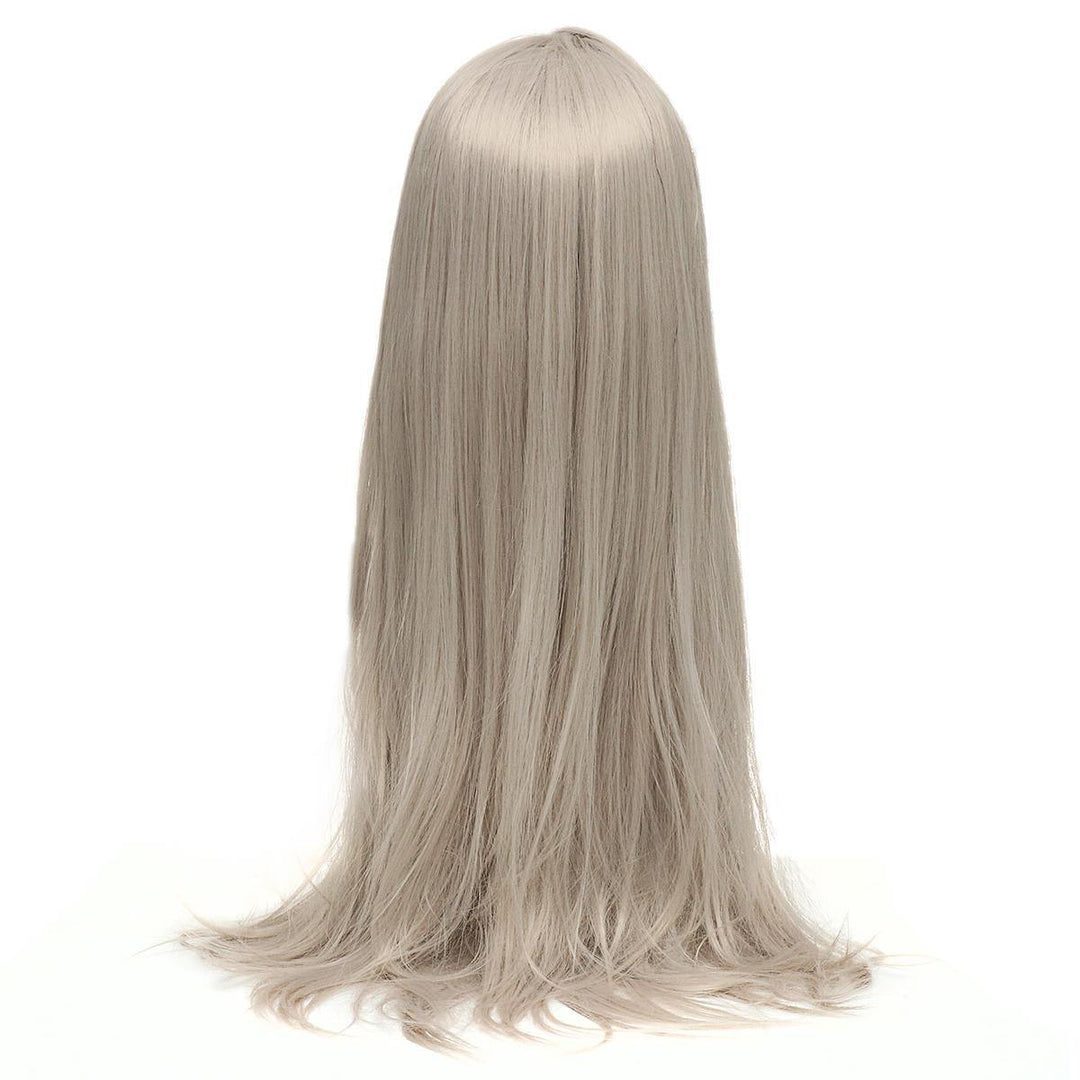 28inch Straight Bang Synthesis Hair Long Full Wig Cosplay Former Lace Women - MRSLM