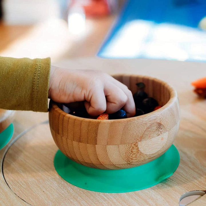 Bamboo Suction Baby Bowl + Spoon - MRSLM