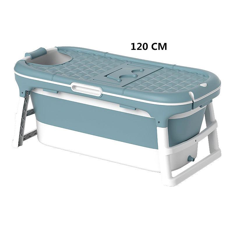 Xiaoshutong 1.43M/1.28M/1.15M Portable Folding Bathtub Surround Lock Temperature Universal Bath Barrel for Baby and Adults Large Capacity Insulated Bathtub in Bathroom - MRSLM