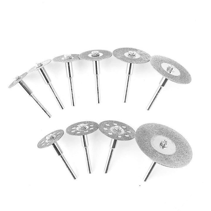Drillpro 10pcs Diamond Cutting Discs Cut Off Wheel Set For Dremel Rotary Tool Saw Blade - MRSLM