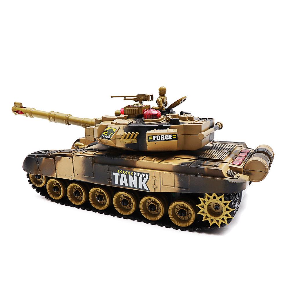 BB638 Plastic 2.4G 10CH RC Tank With Light Sound RC Car Toys - MRSLM