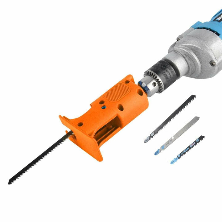 Drillpro Reciprocating Saw Attachment Adapter Change Electric Drill Into Reciprocating Saw for Wood Metal Cutting - MRSLM