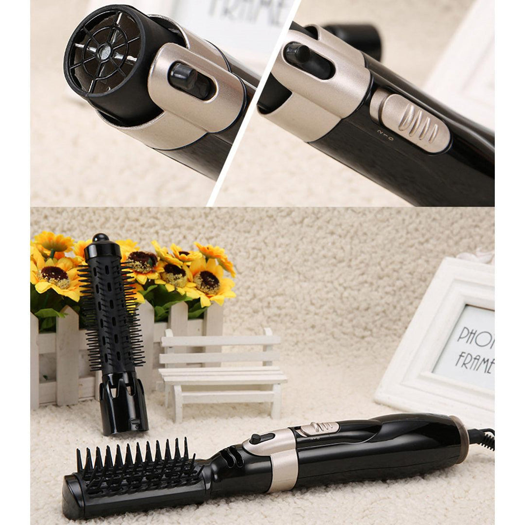 2 In 1 Professional Hair Dryer Comb Wet/Dry Hair Straightener Styling Curling - MRSLM