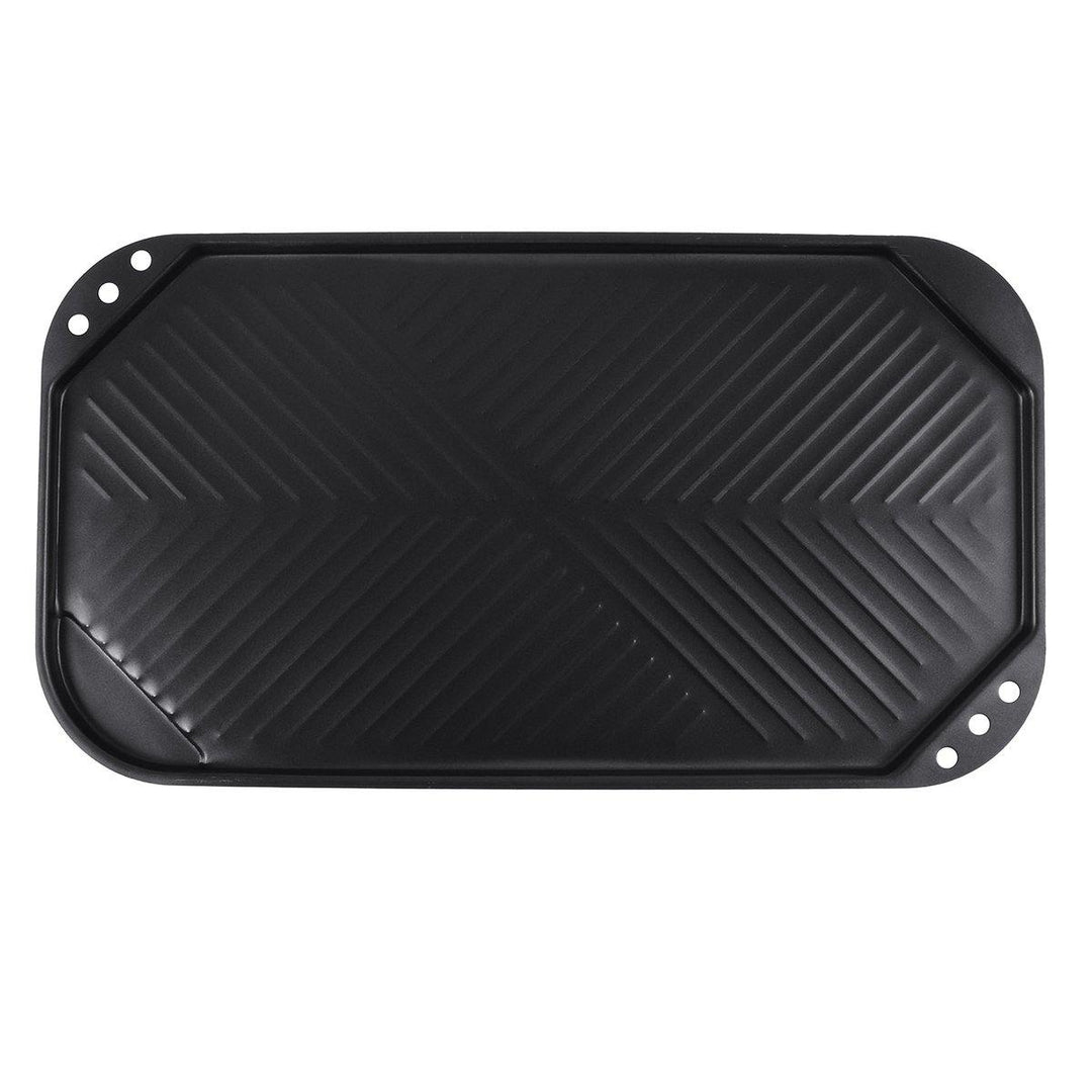 Smokeless Barbecue Frying Grill Pan Non-Stick Grill Korean BBQ Tray BBQ Plate Round Square Rectangle Black Plate Outdoor Picnic - MRSLM