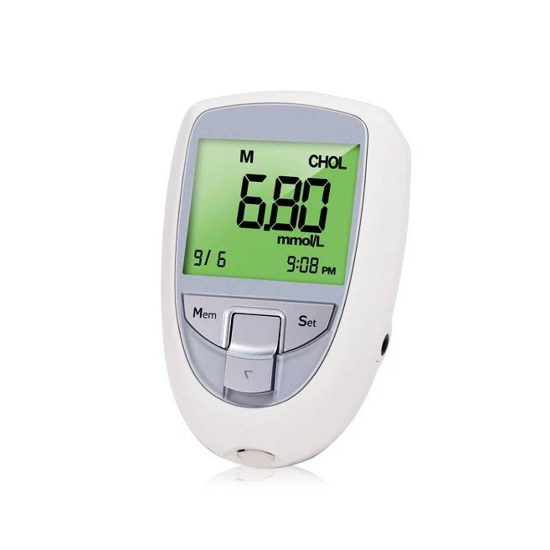 3 in 1 Multifunctional Meter Digital Health Meter Cholesterol Glucose Triglycerides Testing Meter Kit Cholesterol Uric Acid Measuring Blood Glucose Meter - MRSLM