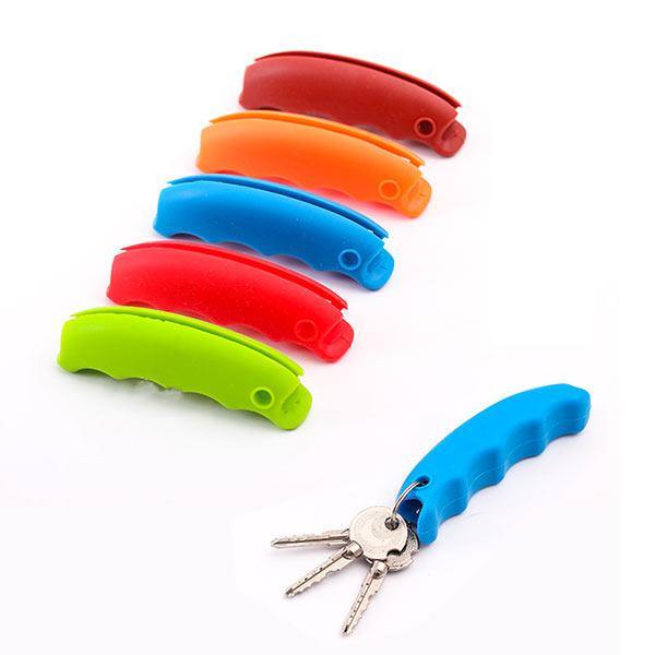 Honana HN-0623 7 Colors Soft Shopping Bag Clip Comfortable Carry Handle Tools Key Chain - MRSLM