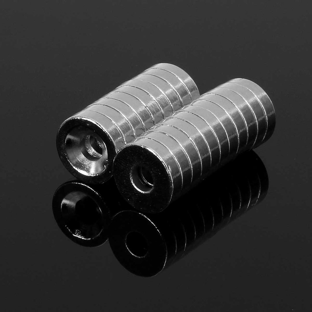 20pcs N50 12x3mm Countersink Ring Magnets 4mm Hole Rare Earth Neodymium Magnet - MRSLM