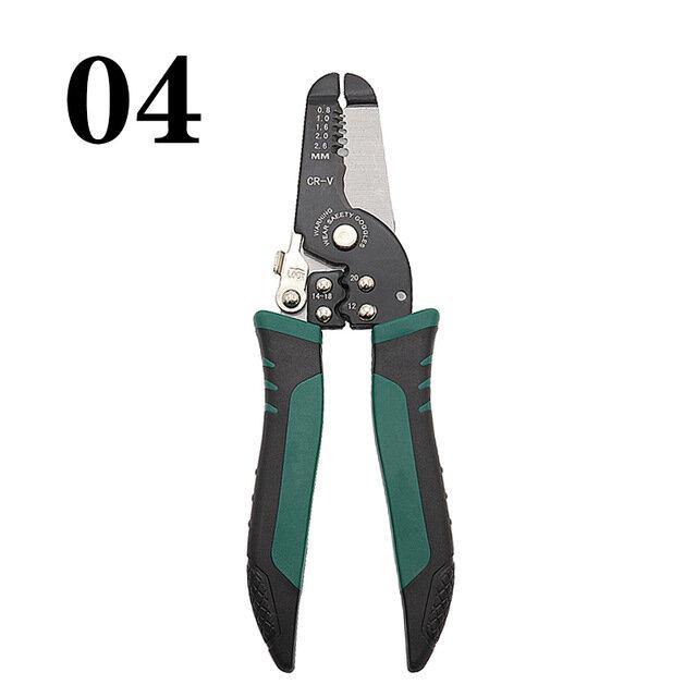 Multitool Pliers Crimping Pliers Wire Stripper Multi-functional Snap Ring Terminals Crimpper Crimping Pliers Decrustation Pliers Tools - MRSLM