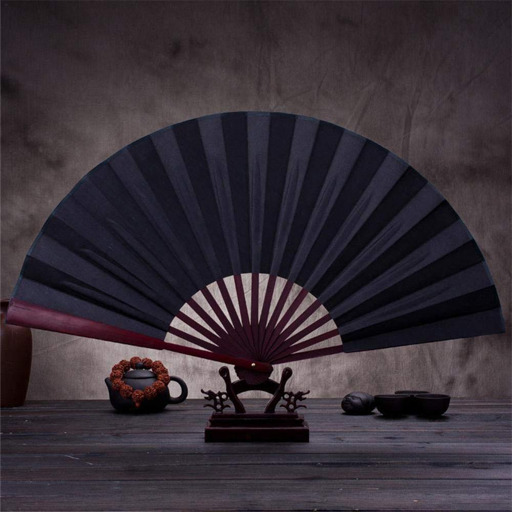 8"/10" Silk White Chinese Folding Fan Hand Wave Fan Wooden Bamboo DIY Craft Fan For Wedding Party Pocket Home Decor - MRSLM