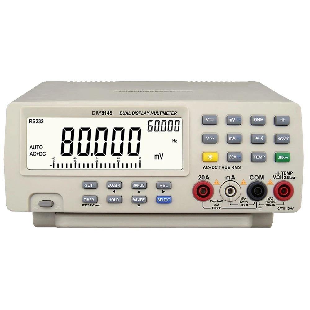 DM8145 4 7/8 Bench top Multimeter 1000V 20A 80000 Counts Digital Multimeter tester Auto Range Multimetro Digital Voltmeter Ohm - MRSLM
