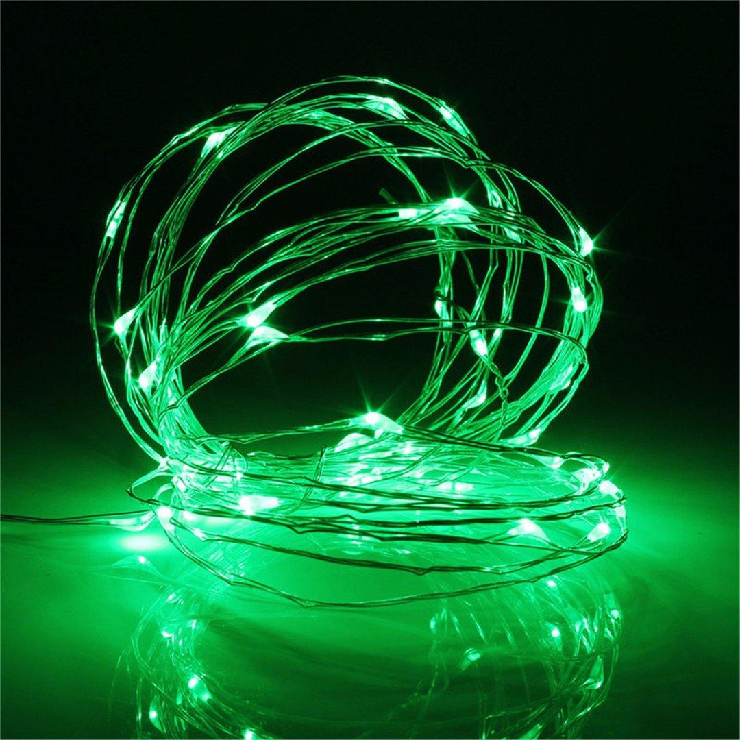 Battery Powered 5M 50LEDs Waterproof Silver Wire Fairy String Light for Christmas +Remote Control - MRSLM