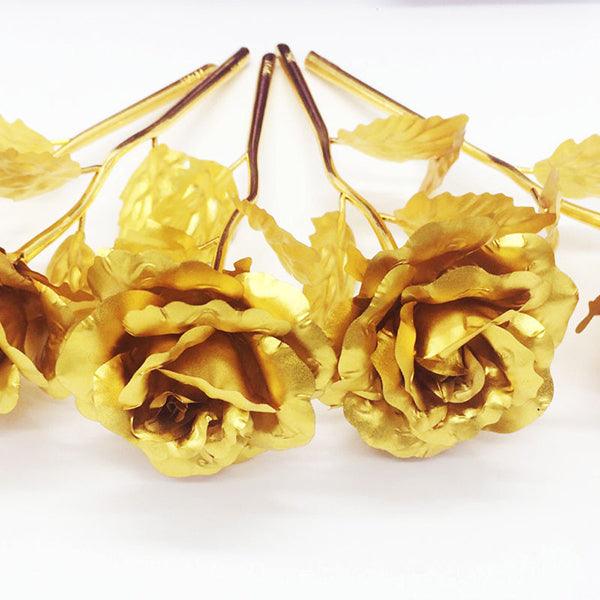 24K Gold Foil Rose Valentine's Day Gift Romantic Delicate - MRSLM
