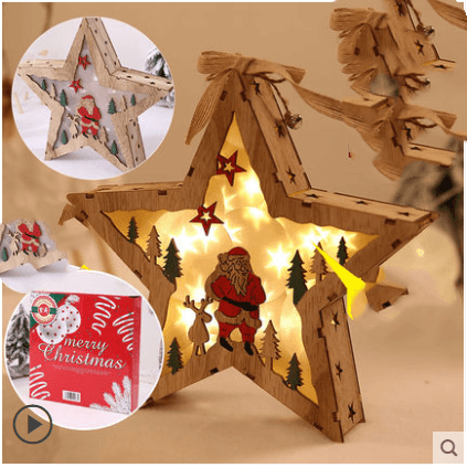 Christmas Decorations Made of Wood and Trees - MRSLM