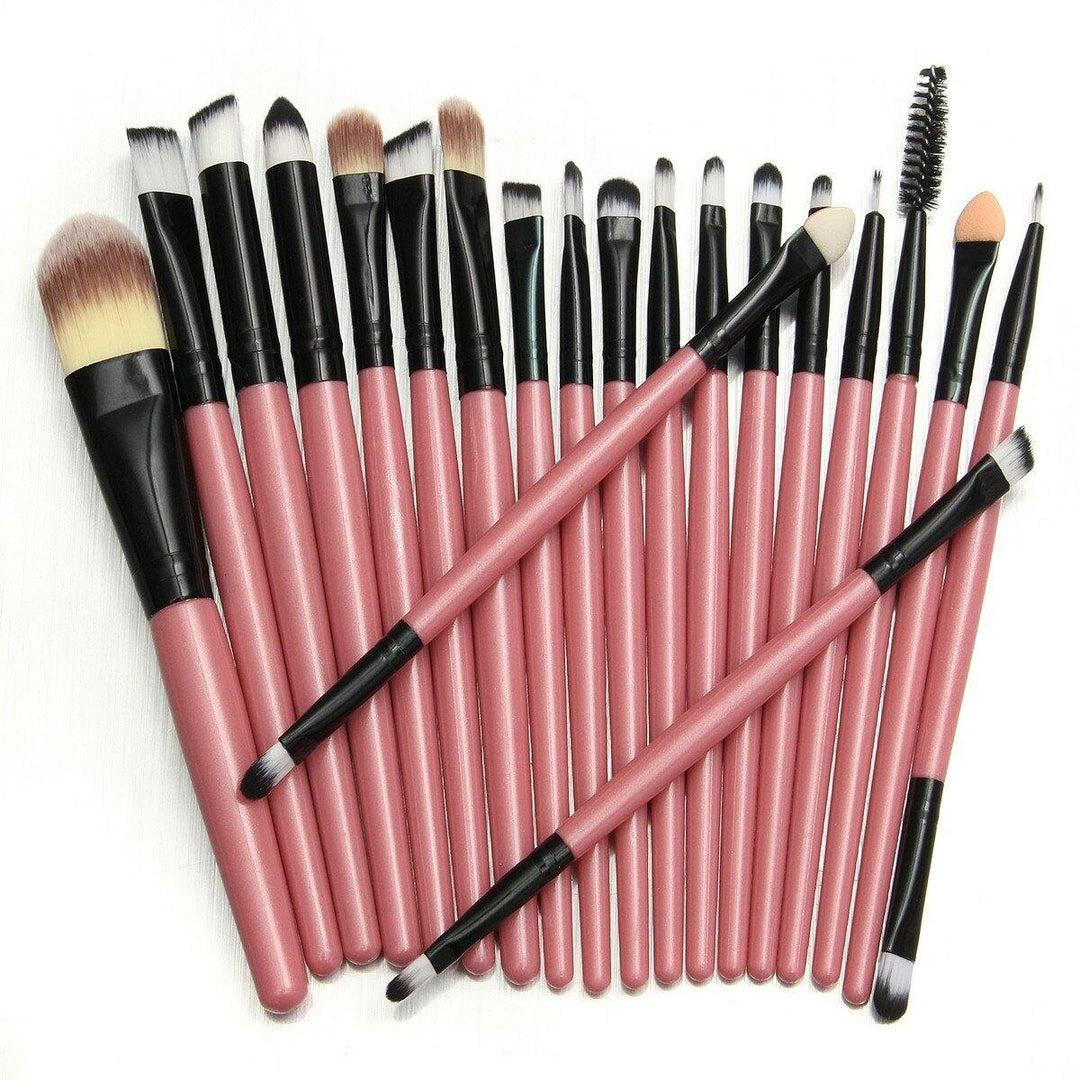 20pcs Makeup Brushes Set Kit Blush Foundation Liquid Eyeshadow Eyeliner Comestic Powder - MRSLM