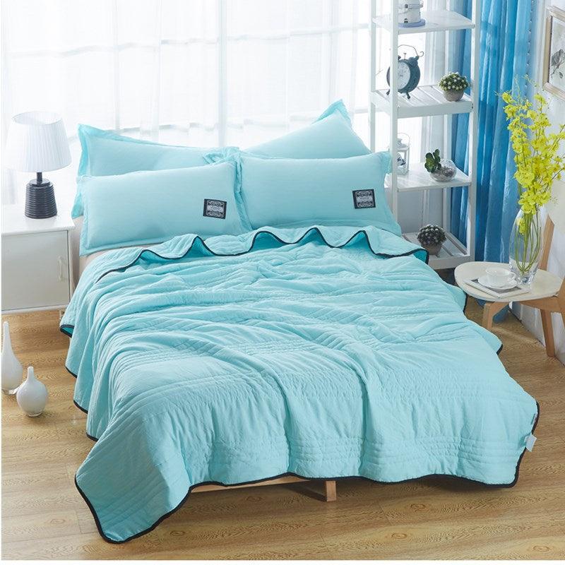 Cooling Blankets Pure Color Summer Quilt Plain Summer Cool Quilt Compressible Air-conditioning Quilt Quilt Blanket - MRSLM