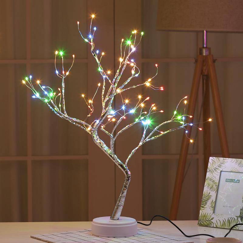 Tree Light Touch Switch Pearl Star Night Light - MRSLM
